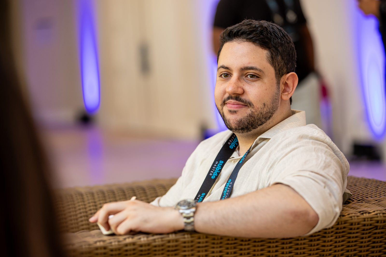 Filipe Braz em um evento de marketing digital